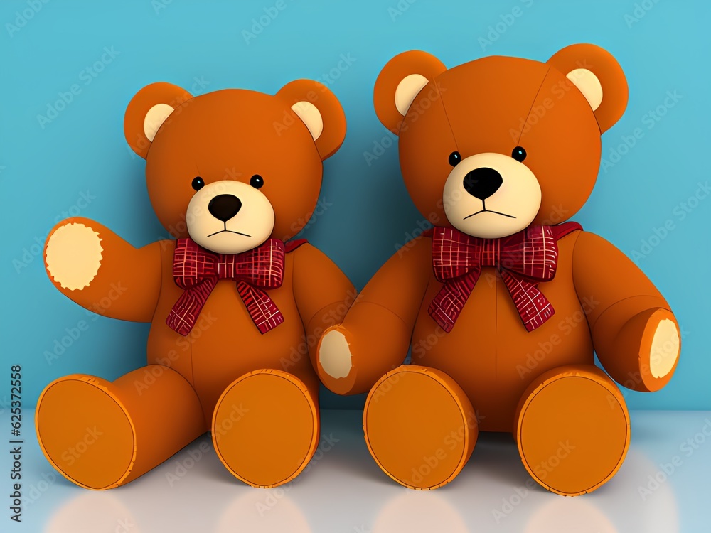 Obraz premium teddy bear sitting in the room