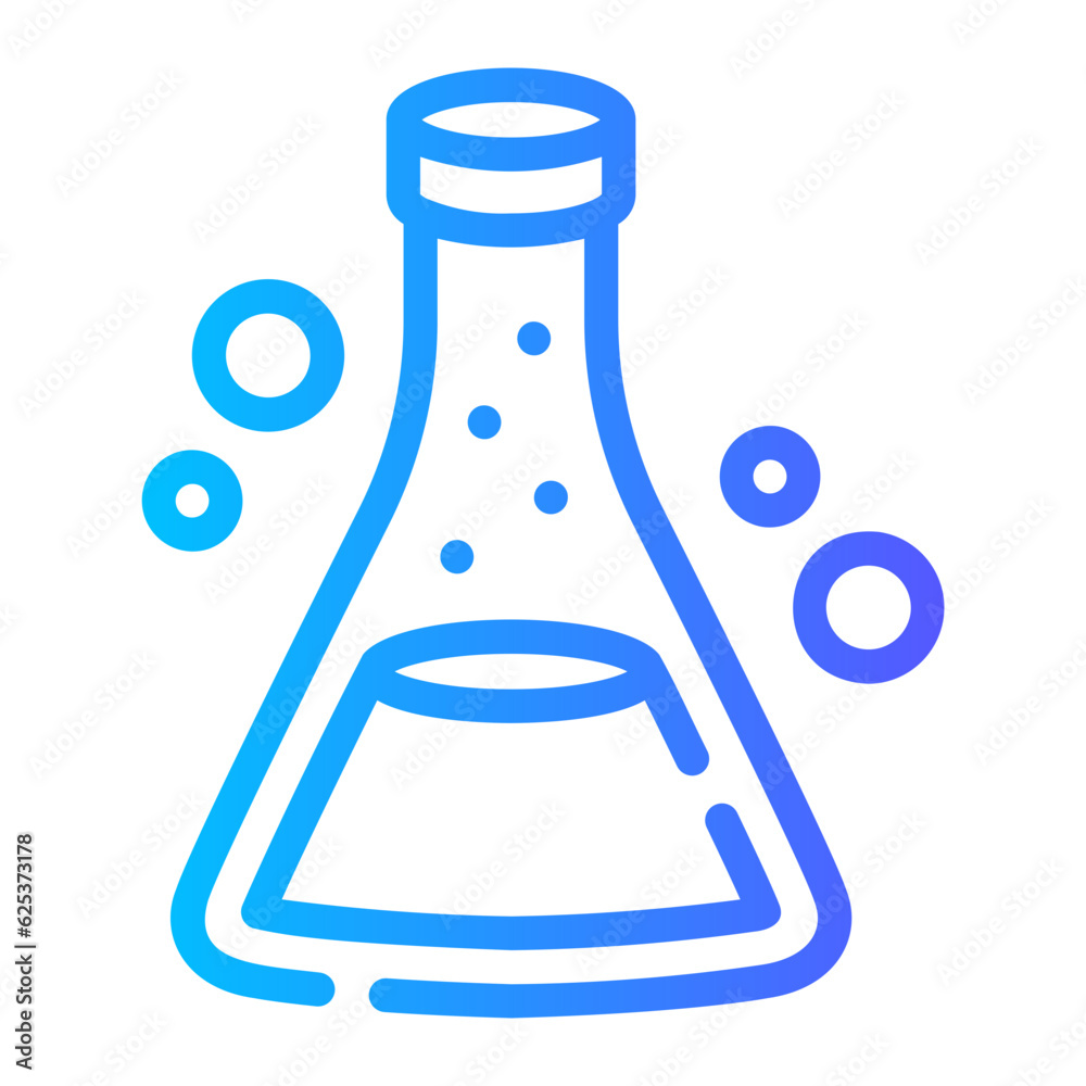flask Line Gradient Icon flask Line Gradient Icon