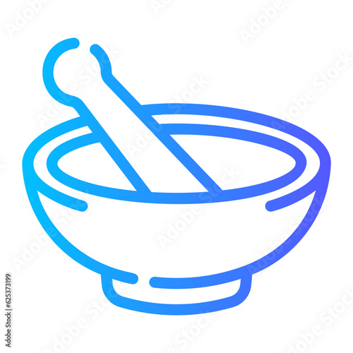 mortar Line Gradient Icon
