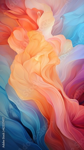 abstract background with blue, red and yellow paint splashes 9:16 with Generative AI
