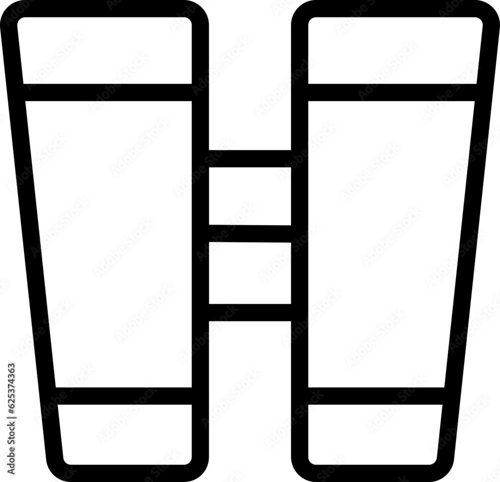 Binoculars outline icon Binoculars outline icon