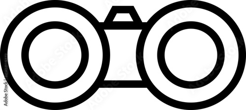 Binoculars outline icon