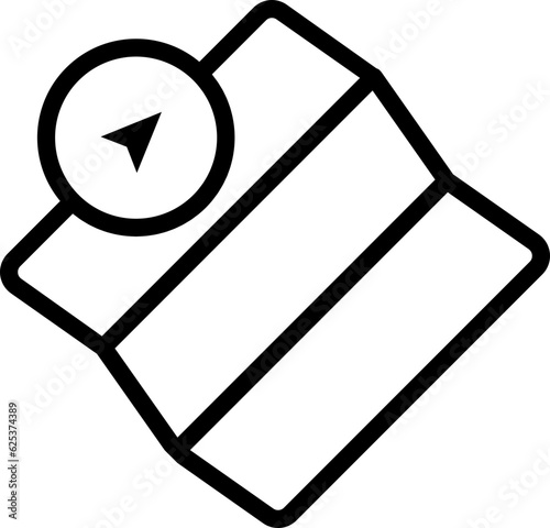 Map outline icon
