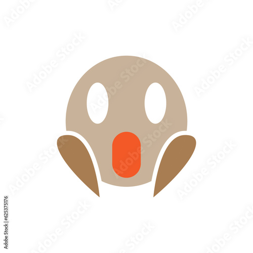 Shocked emoji icon design template vector isolated illustration