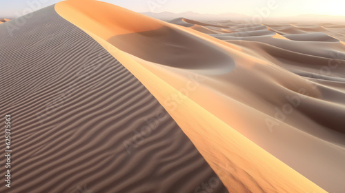 Desert Dunes A CloseUp View of the Exquisite Sand Textures AI Generated