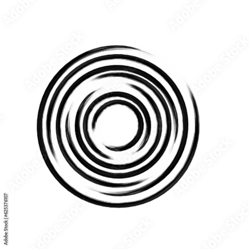 black thick halftone dotted speed lines. Speed lines in circle form. Geometric art. 