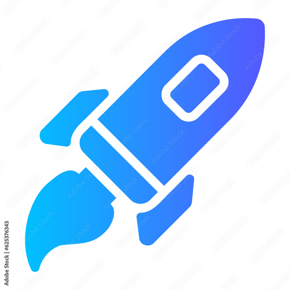 rocket gradient icon rocket gradient icon