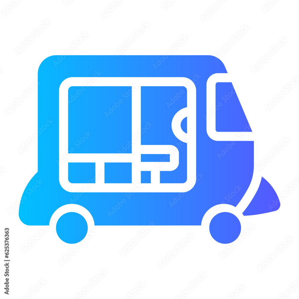 tuktuk gradient icon tuktuk gradient icon
