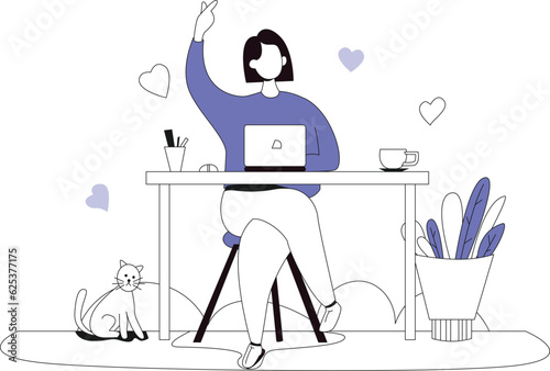 Sale Online, Shopping concept illustrations