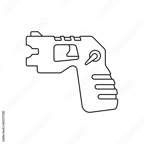 Stun gun icon design. isolated on white background. vector illustration
