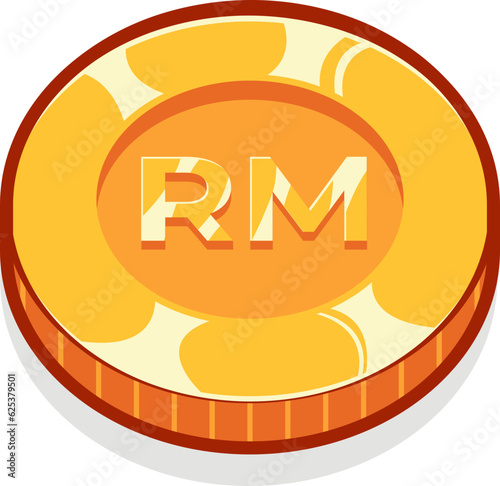 Ringgit Malaysia gold currency coin