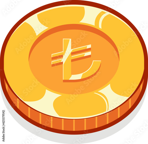 Lira gold currency coin