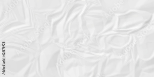 White crumpled  and wrinkled paper texture crush paper so that it becomes creased and wrinkled. Old white crumpled paper sheet background texture. 	
