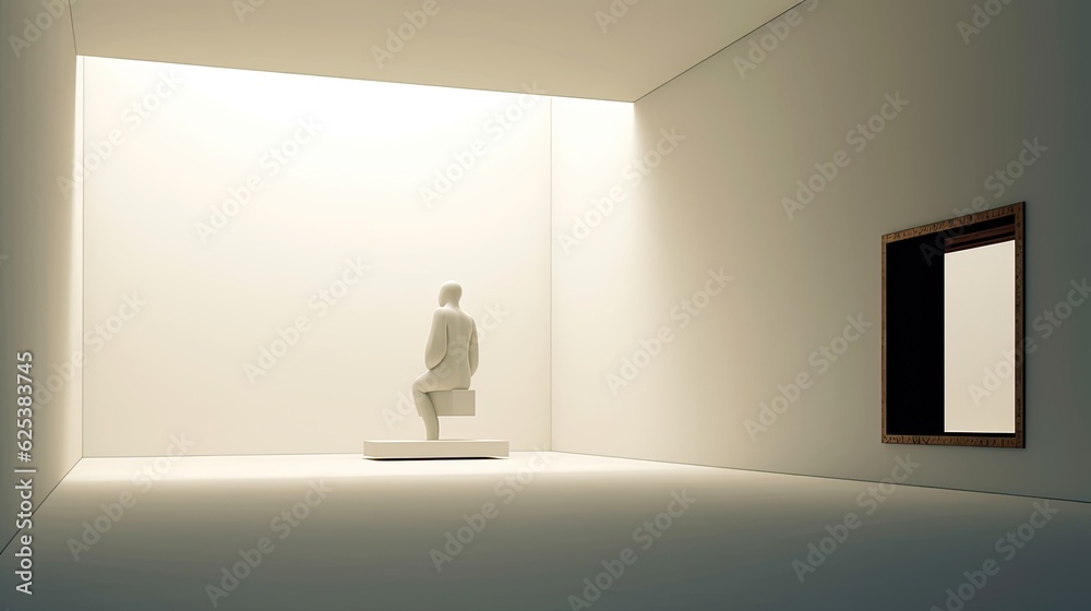 Embrace minimalism and simplicity, using clean lines and sparse elements to convey a sense of calm and clarity in the abstract composition Embrace minimalism and simplicity, using clean lines and sparse elements to convey a sense of calm and clarity in the abstract composition