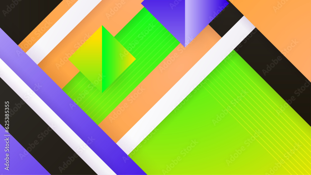 Minimal colorful geometric shapes abstract modern background design. Design for poster, template on web, backdrop, banner, brochure, website, flyer, landing page, presentation