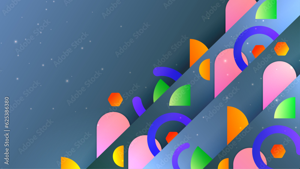 Dynamic geometric colorful geometric shapes light technology background abstract design. Vector illustration abstract graphic design pattern presentation background web template. Dynamic geometric colorful geometric shapes light technology background abstract design. Vector illustration abstract graphic design pattern presentation background web template.