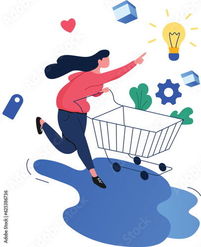 Increase purchasing power, Business Marketing illustrations