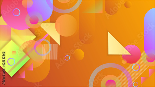 Vector illustration abstract graphic design banner pattern presentation background wallpaper web template. Modern abstract colorful geometric shapes background.