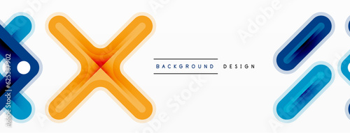 Minimal geometric background cross line. Design for wallpaper, banner, background, landing page, wall art, invitation, prints, posters