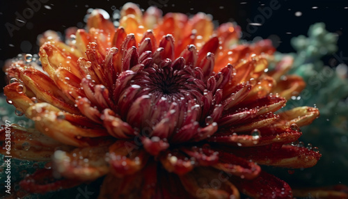 Vibrant gerbera daisy bouquet showcases beauty in nature growth generated by AI