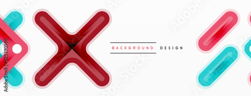 Cross line background minimal geometric template. Design for wallpaper, banner, background, landing page, wall art, invitation, prints, posters