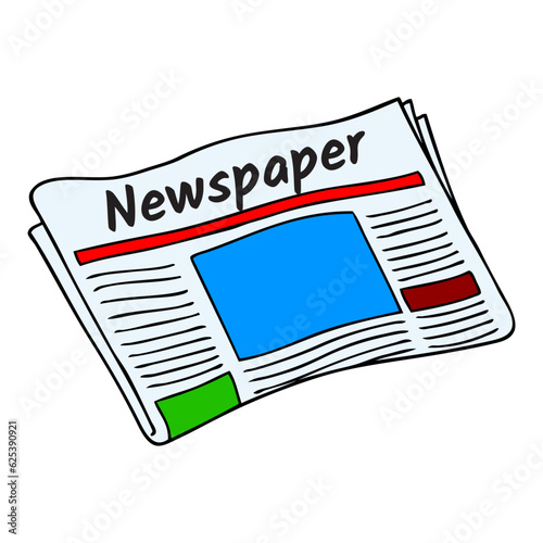 newspaper vector illustration
