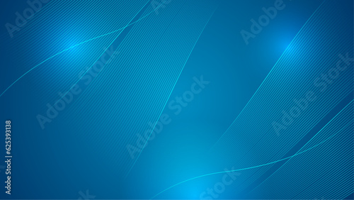 Abstract shiny arrow lines on dark blue background. Modern blue geometric line arrow pattern graphic design. Futuristic technology concept. Horizontal banner template. Vector illustration