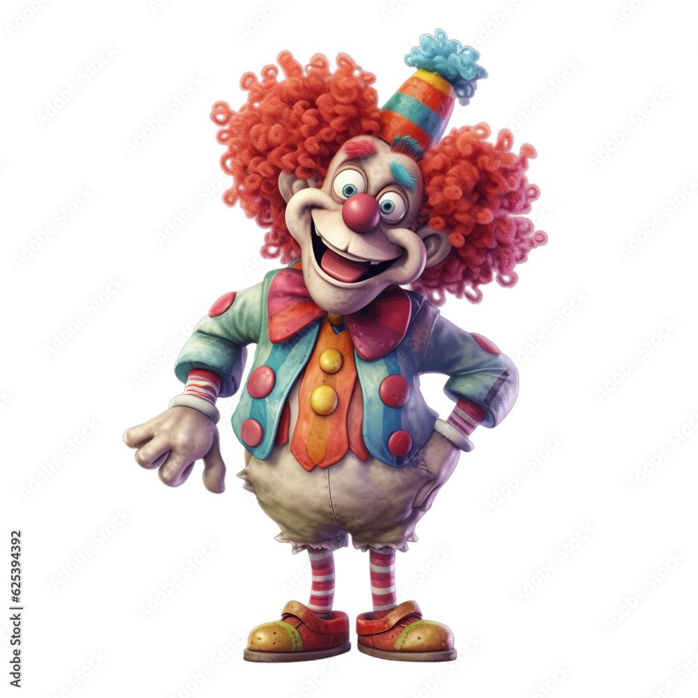 Isolated PNG cut out of a Clown, Generative ai Stock Illustration ...