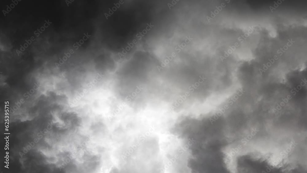 Dark Thunderstorm Clouds Illuminated 4k. Dark Thunderstorm Clouds Illuminated 4k.