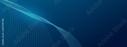 Modern dark blue banner background abstract geometric pattern light. Abstract blue background banner poster with dynamic. technology network Vector illustration.