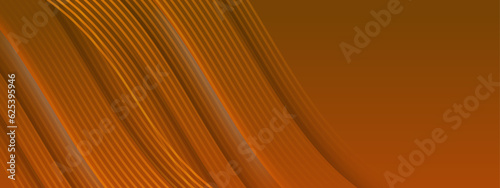 Abstract orange vector background with lines.