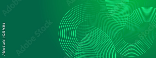 Abstract green background with flowing lines. Dynamic waves. vector illustration.