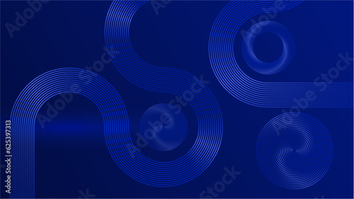 Abstract dark background with flowing wave lines. Glowing wavy lines. Shiny colorful moving lines design element. Modern dynamic wave pattern. Suit for website, poster, brochure, banner, flyer