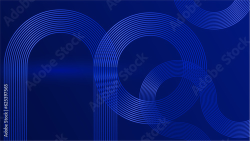 Abstract dark background with flowing wave lines. Glowing wavy lines. Shiny colorful moving lines design element. Modern dynamic wave pattern. Suit for website, poster, brochure, banner, flyer