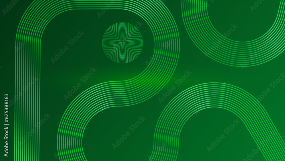 Abstract wave lines on green background. stripe line art design. Modern shiny blue lines. Futuristic technology concept. Suit for poster, cover, banner, brochure, website Abstract wave lines on green background. stripe line art design. Modern shiny blue lines. Futuristic technology concept. Suit for poster, cover, banner, brochure, website