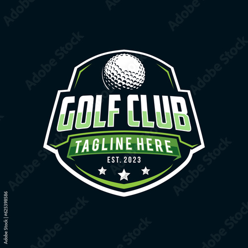 Modern professional golf template logo design for golf club