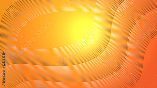 Abstract template orange geometric curve wave diagonal presentation background with dark orange line. Modern business style.