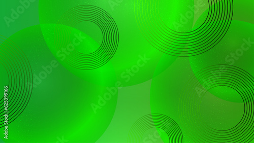 Green line wave particles abstract vector for business, banner website, brochure and flyer background with copy space.