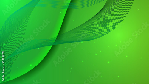 Modern background design with diagonal green line pattern. Vector horizontal template for digital business banner, formal invitation, luxury voucher, prestigious gift advertisement