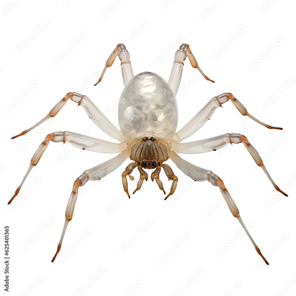 Fototapeta premium Spider isolated on white png transparent background