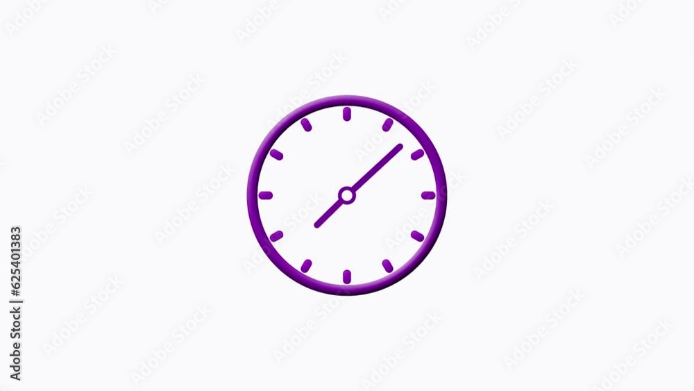 Clock Icon Flat Style Counting Down 24 Hours Day Fast Speed. Clock with moving arrows 180 rotation and time lapse 4k video Clock Icon Flat Style Counting Down 24 Hours Day Fast Speed. Clock with moving arrows 180 rotation and time lapse 4k video