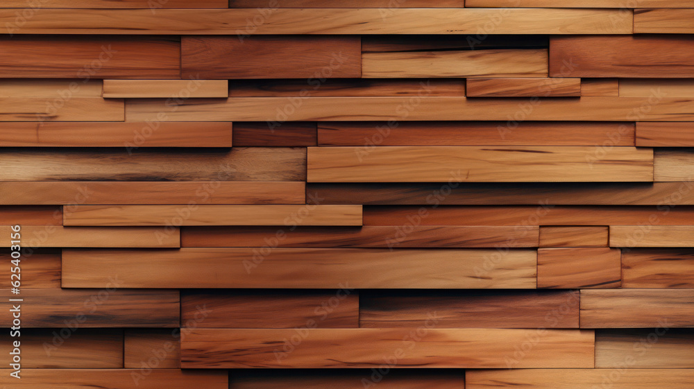 Futuristic Teak Planks Wall with Tonal Texture, AI generated Futuristic Teak Planks Wall with Tonal Texture, AI generated
