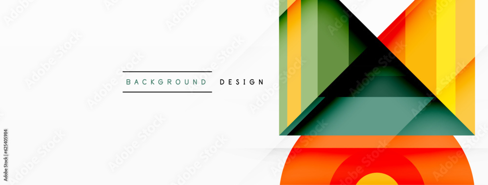 Visually captivating background design showcasing dynamic geometric lines, triangles, and squares. This composition blends precision and movement, creating an engaging graphic with a modern aesthetic