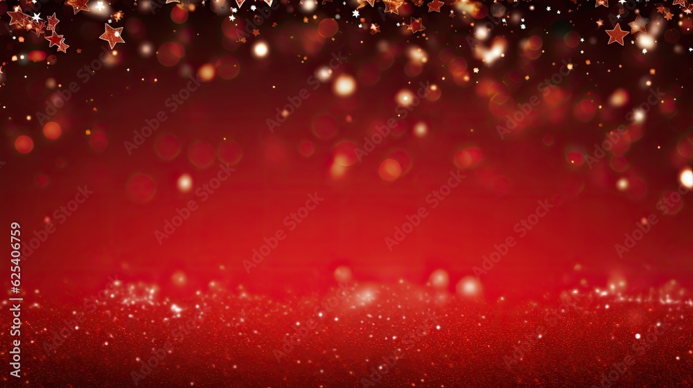 Joyful New Year: Red Background for Celebrations