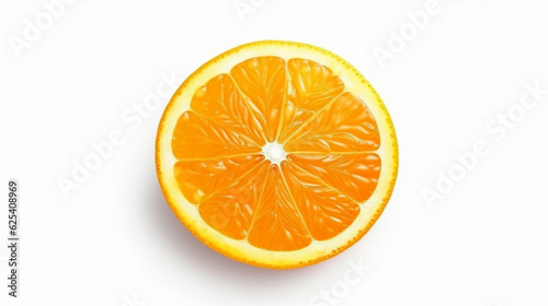Fresh orange isolated from transparent background   Generative AI.