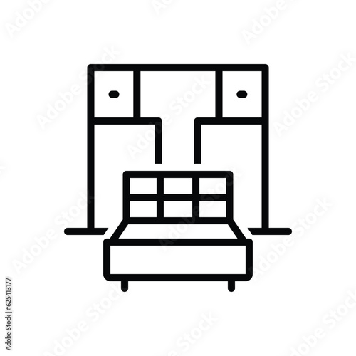 Black line icon for murphy 