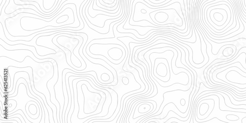 Seamless pattern with lines White wave paper curved reliefs abstract background, Abstract topographic contours map background.