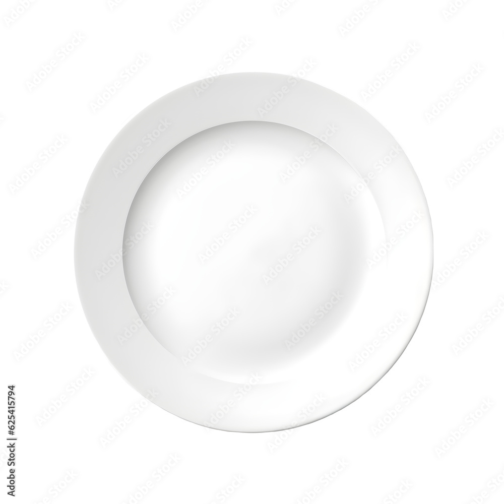 White empty plate on a white png transparent background White empty plate on a white png transparent background