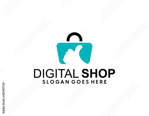 shop cart logo vector design template