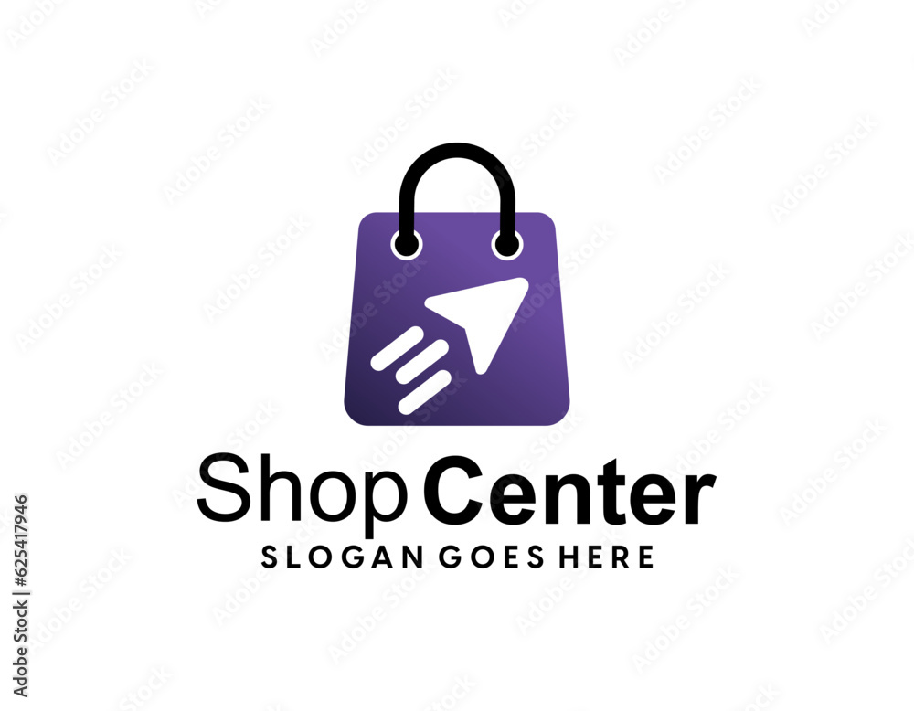 Abstract shop logo, design concept, emblem, icon, flat logotype element for template. Abstract shop logo, design concept, emblem, icon, flat logotype element for template.